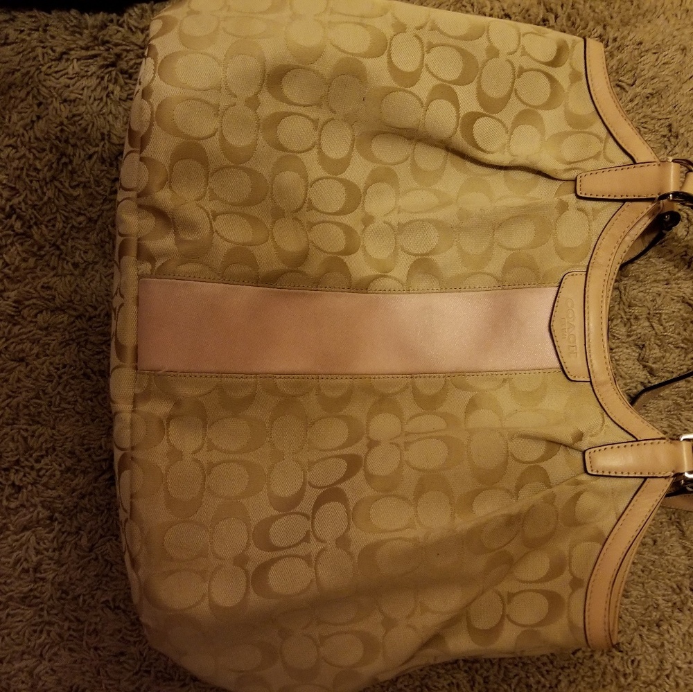 Coach bag with wristlet
